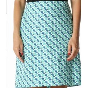 Talbots Blue and White Whale A-Line‎ Skirt